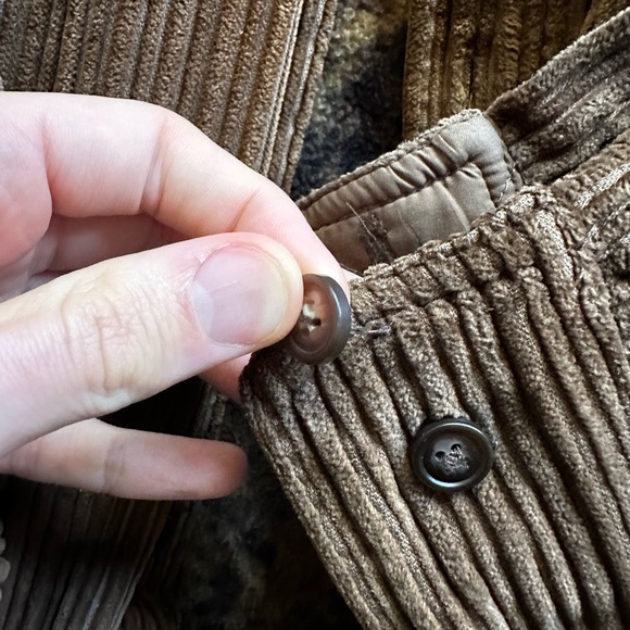 Legendary Whitetails Authentic Apparel Brown Corduroy Jacket - size small - Picture 4 of 10